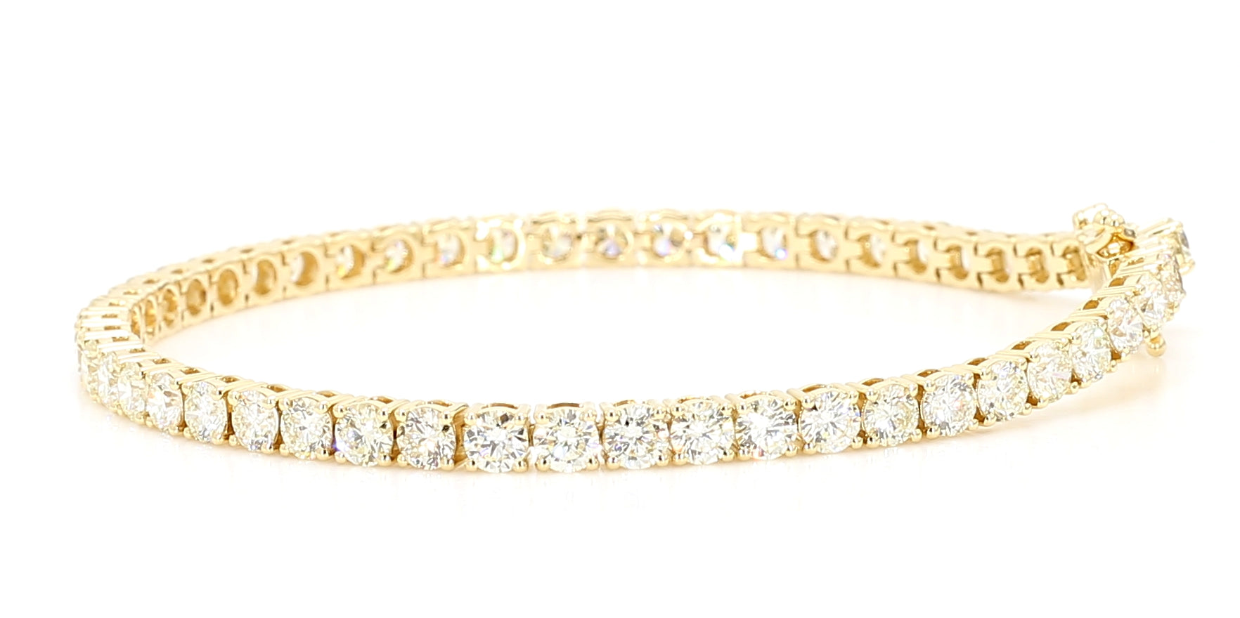 Natural White Round Diamond Bracelet