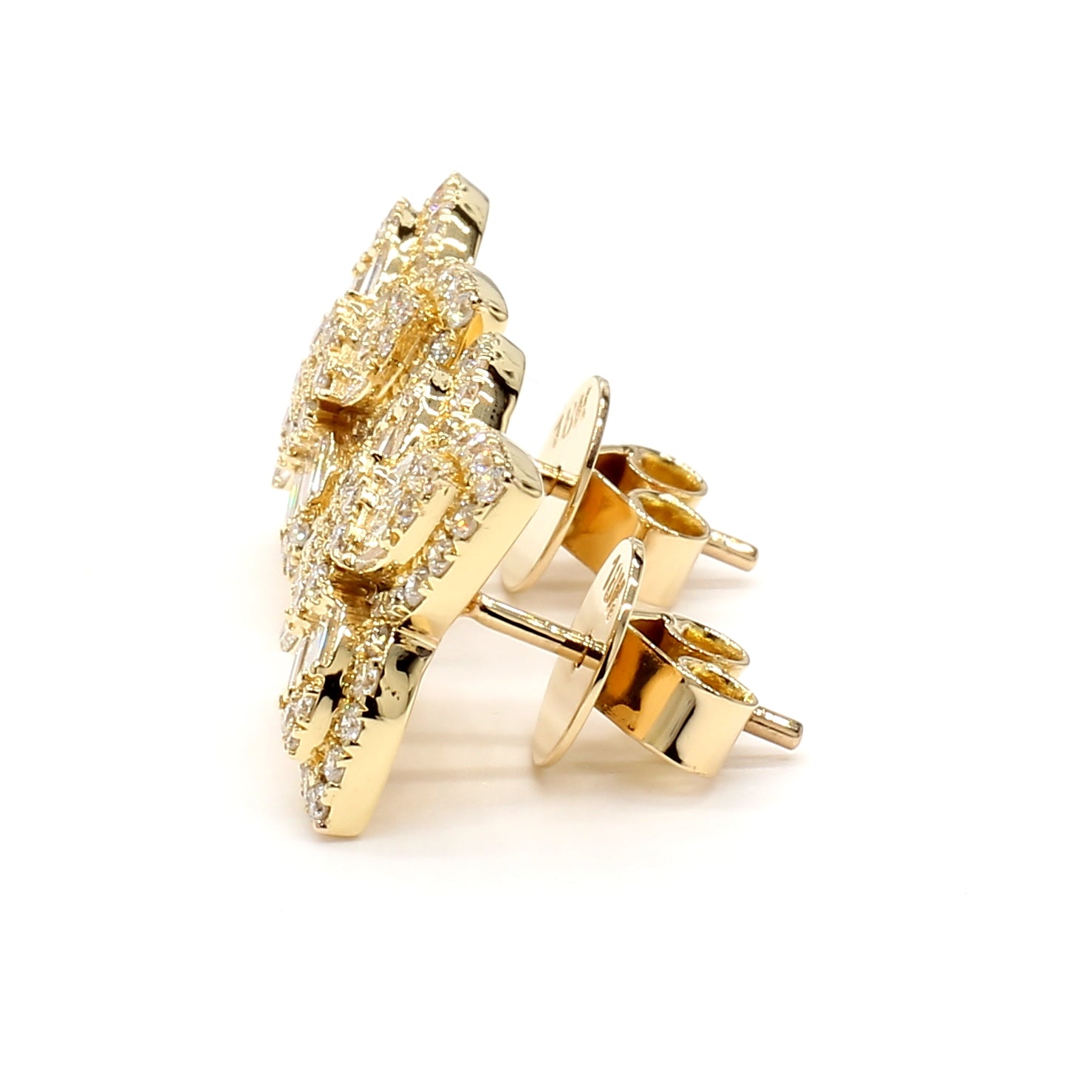 Natural White Baguette Diamond Earring product image 3