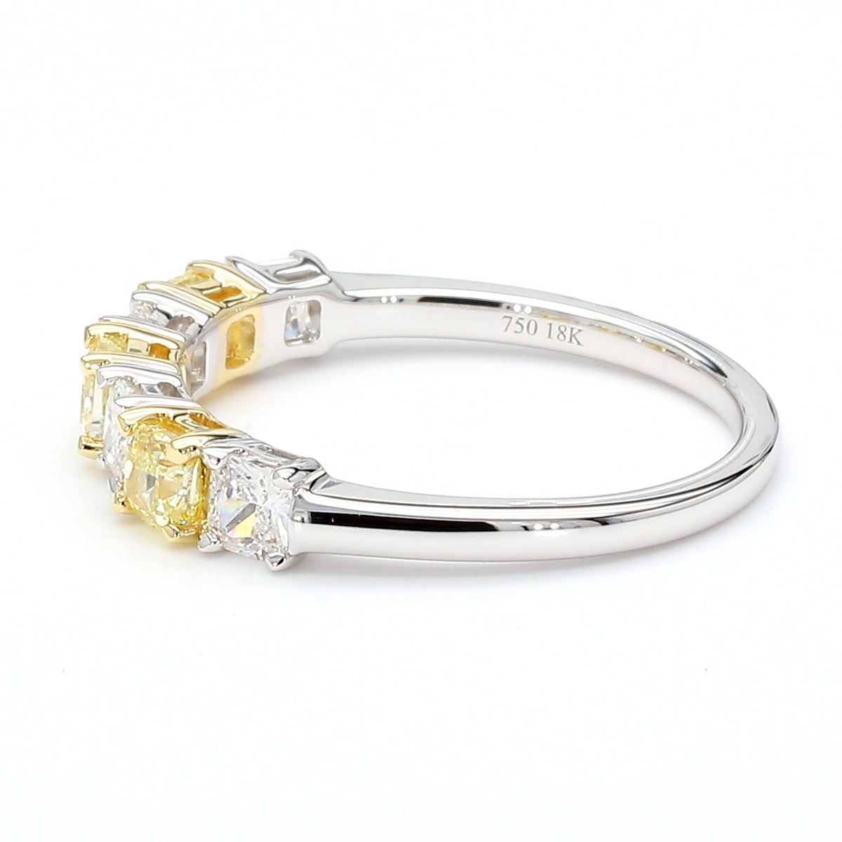 Natural Yellow Cushion Diamond Ring