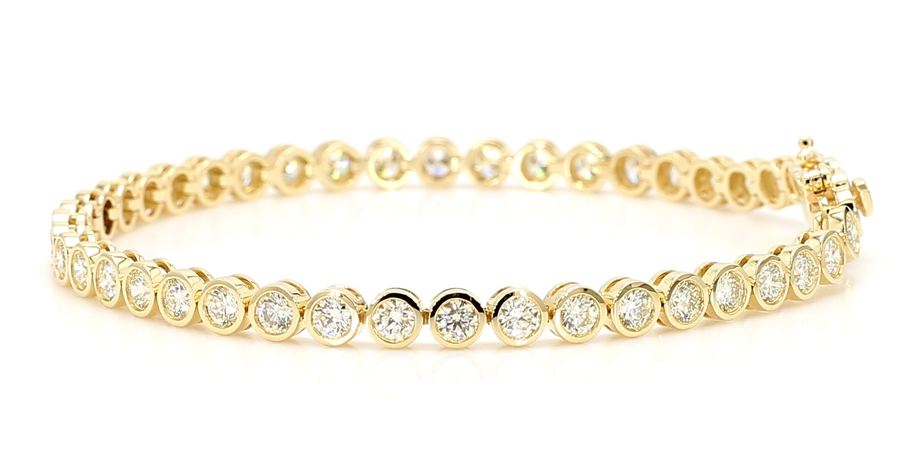Natural White Round Diamond Bracelet