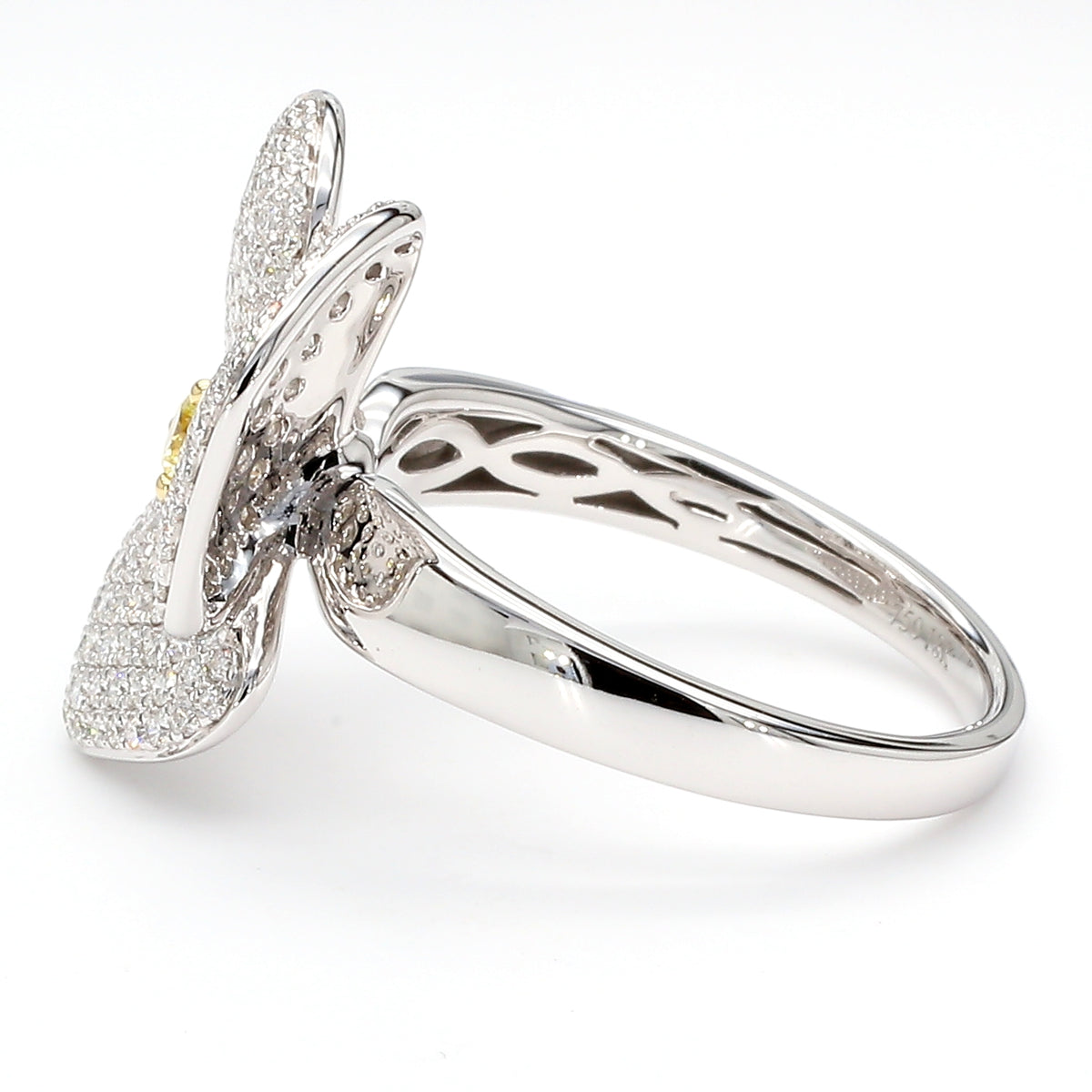 Natural Yellow Round Diamond Ring