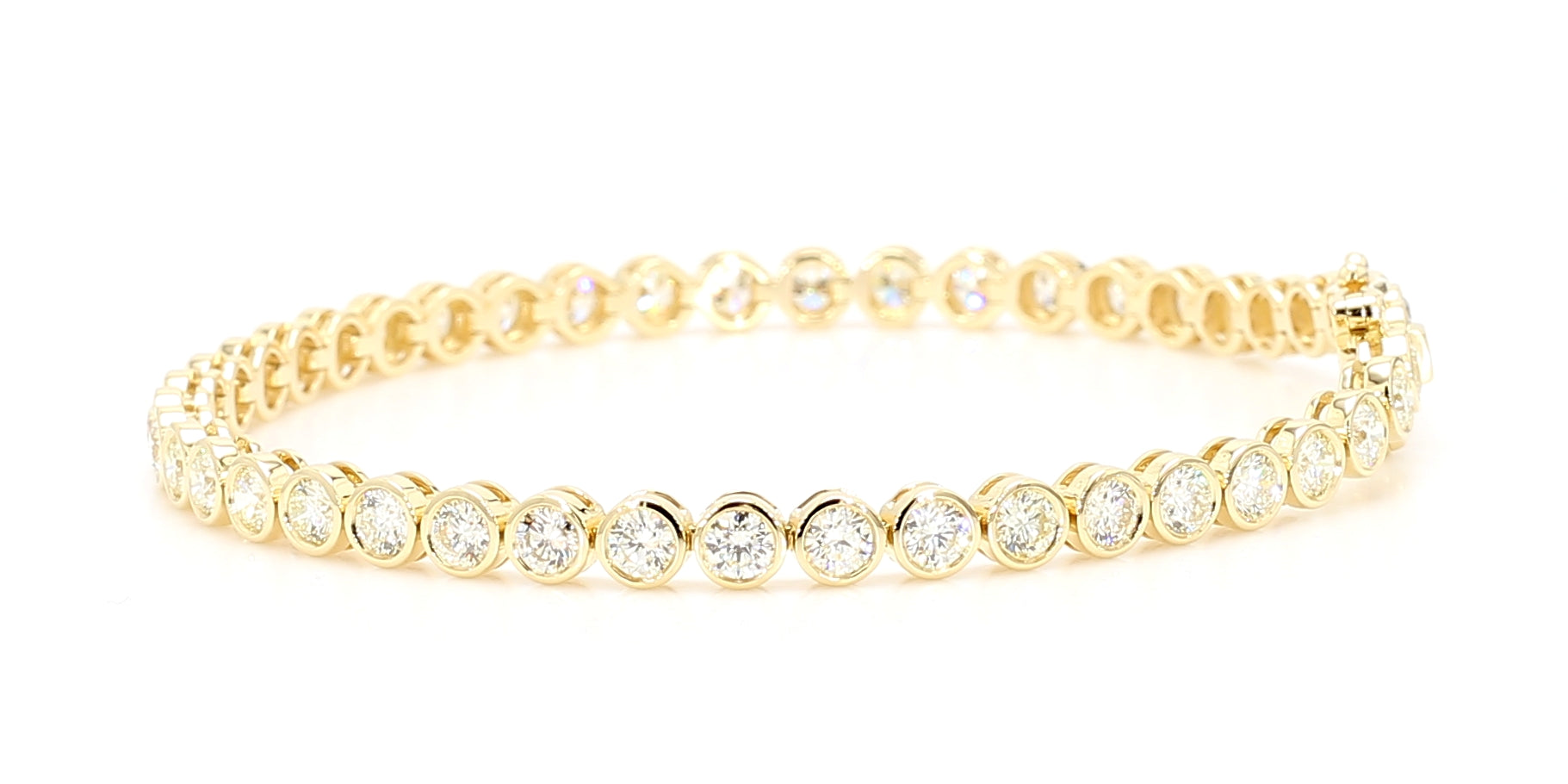 Natural White Round Diamond Bracelet