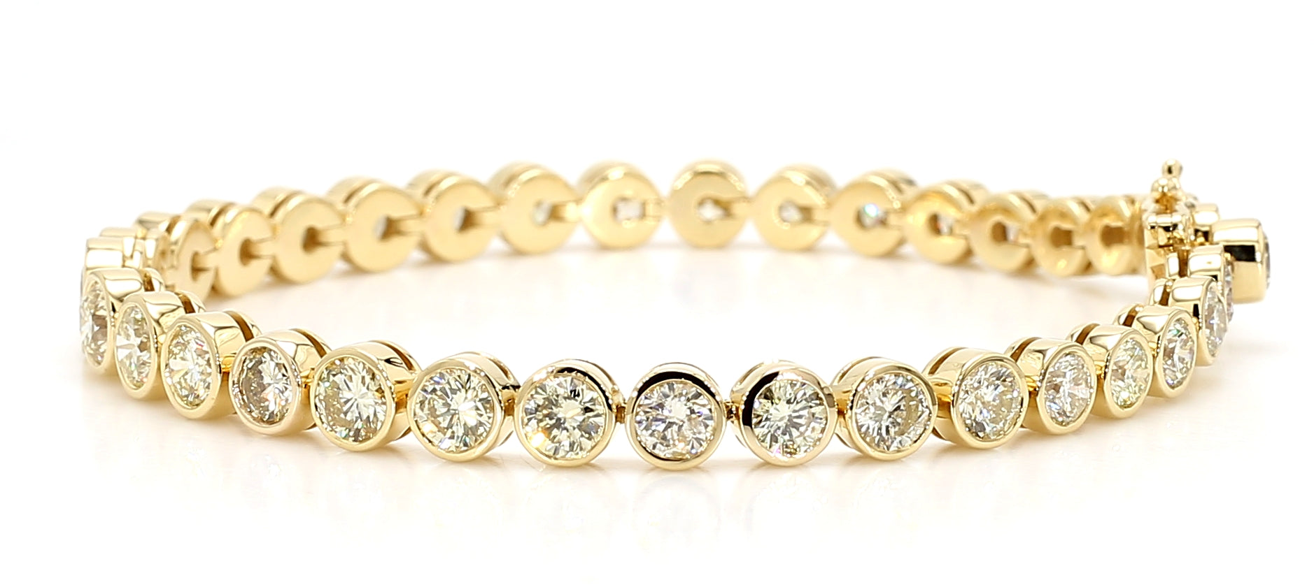 Natural White Round Diamond Bracelet