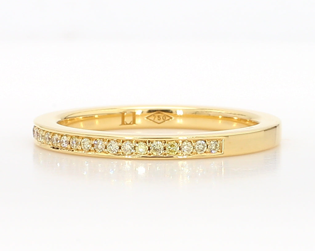 Natural Yellow Round Diamond Ring