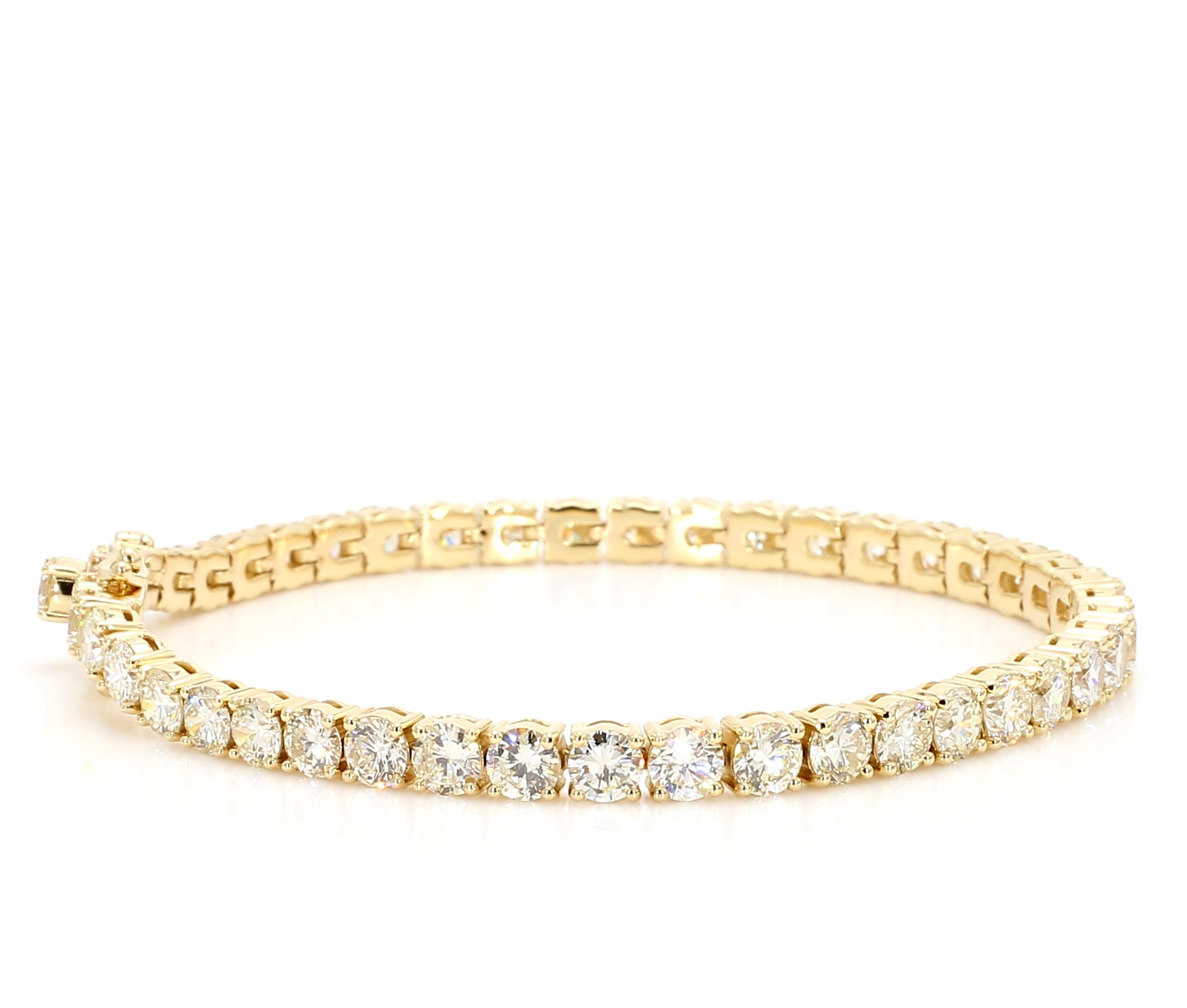 Natural White Round Diamond Bracelet