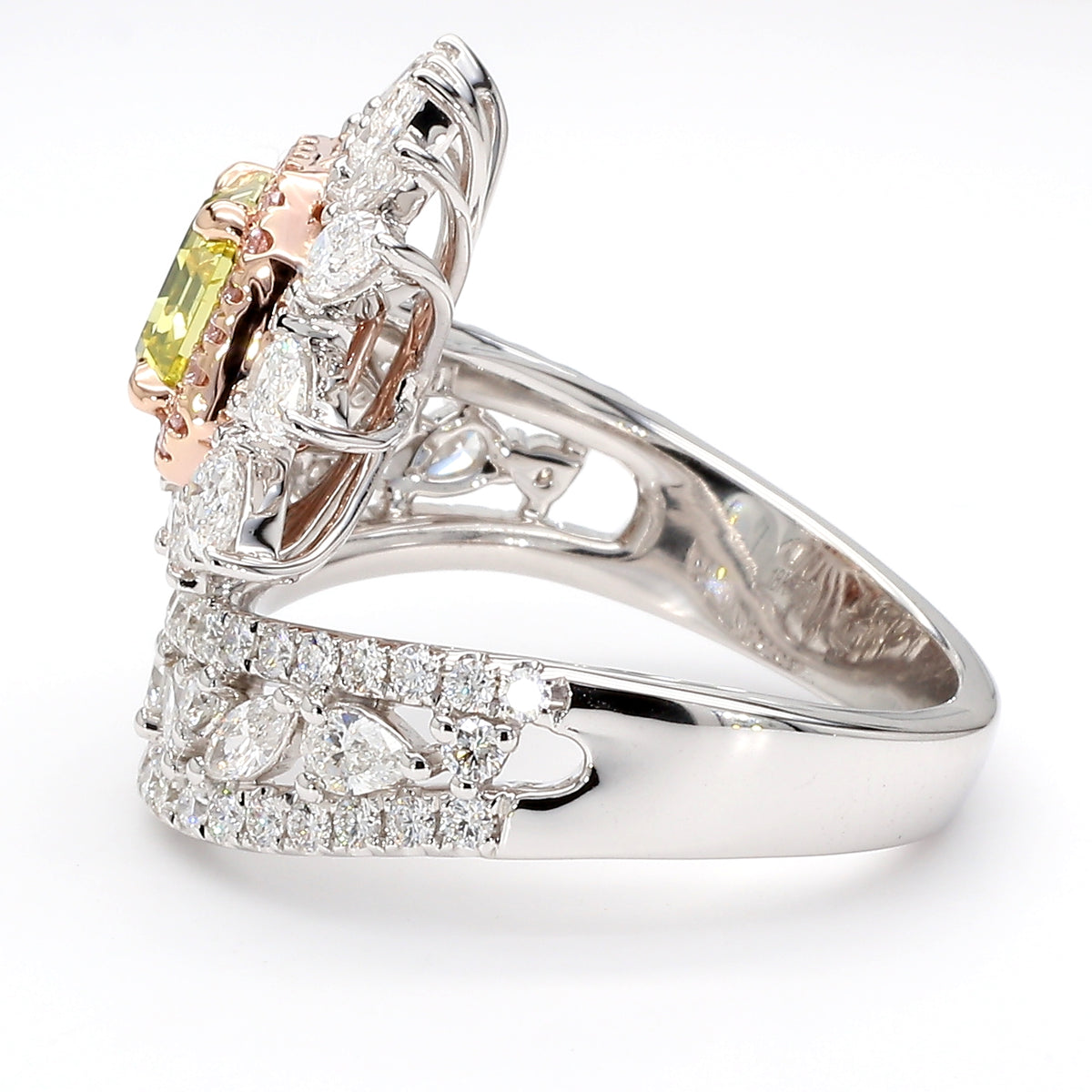 Natural Green Emerald Diamond Ring | GIA Certified