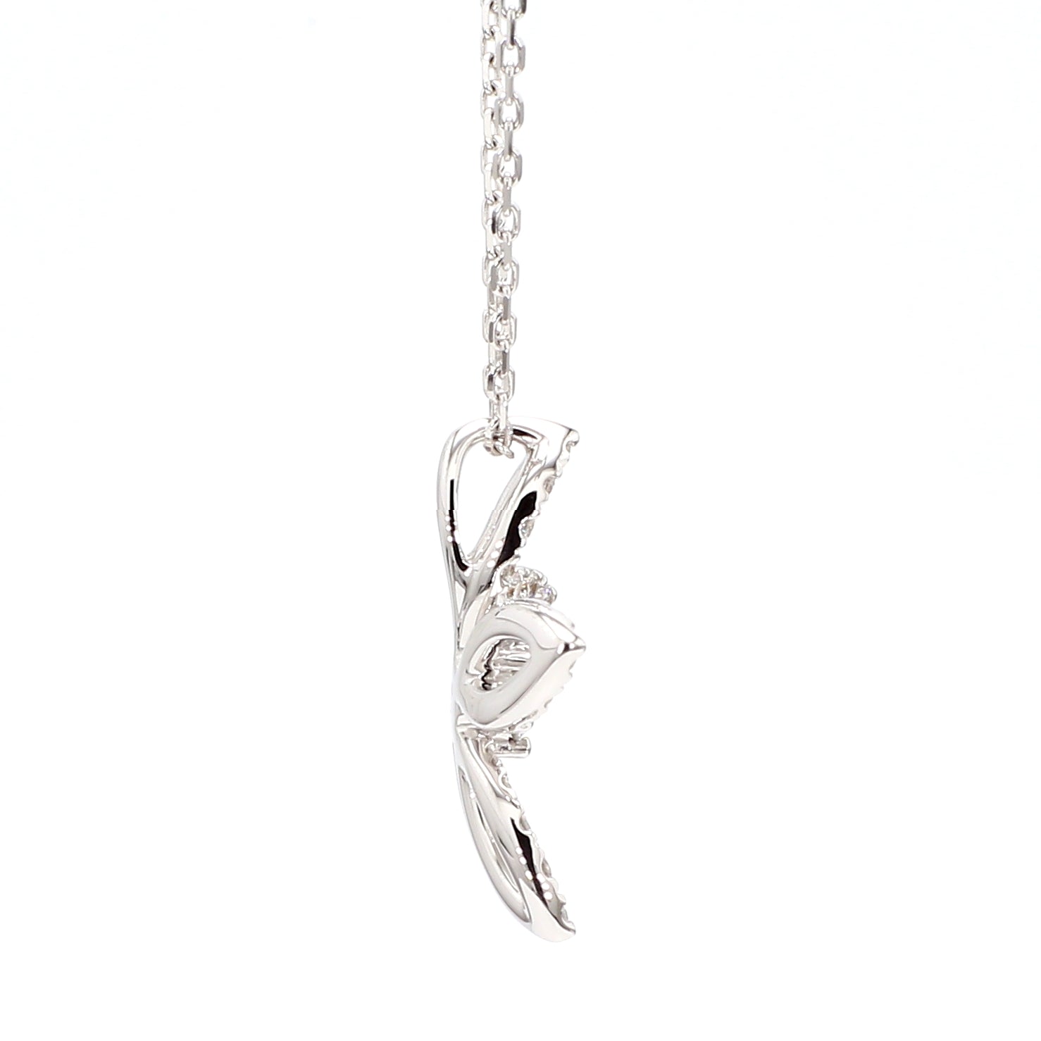 Natural White Round Diamond Pendant