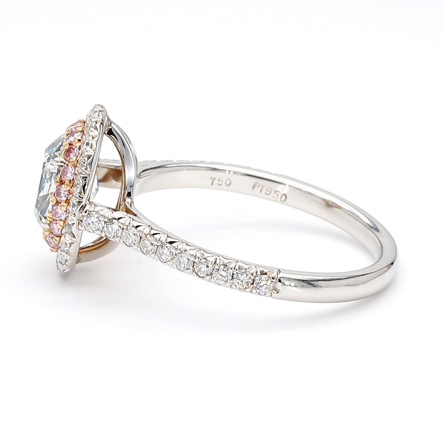 Natural Green Oval Diamond Ring Gia Certified