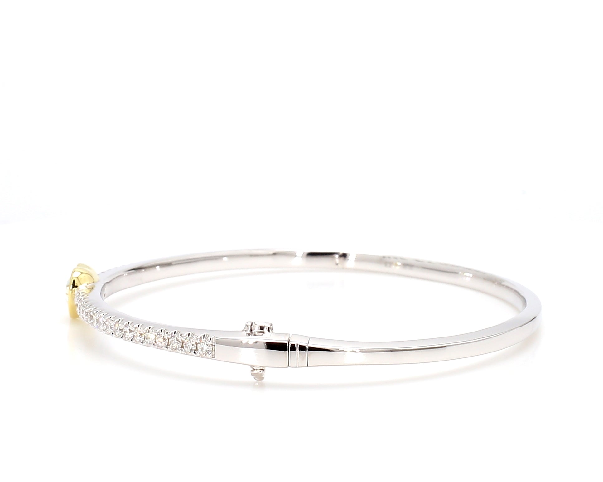 Natural Yellow Heart Diamond Bracelet Gia Certified