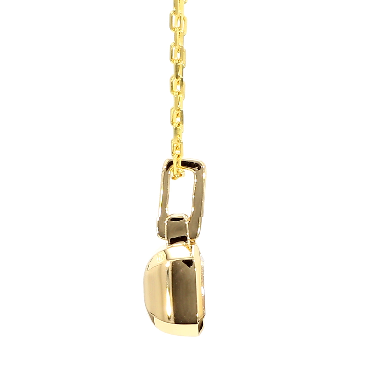 Natural Yellow Radiant Diamond Pendant Gia Certified