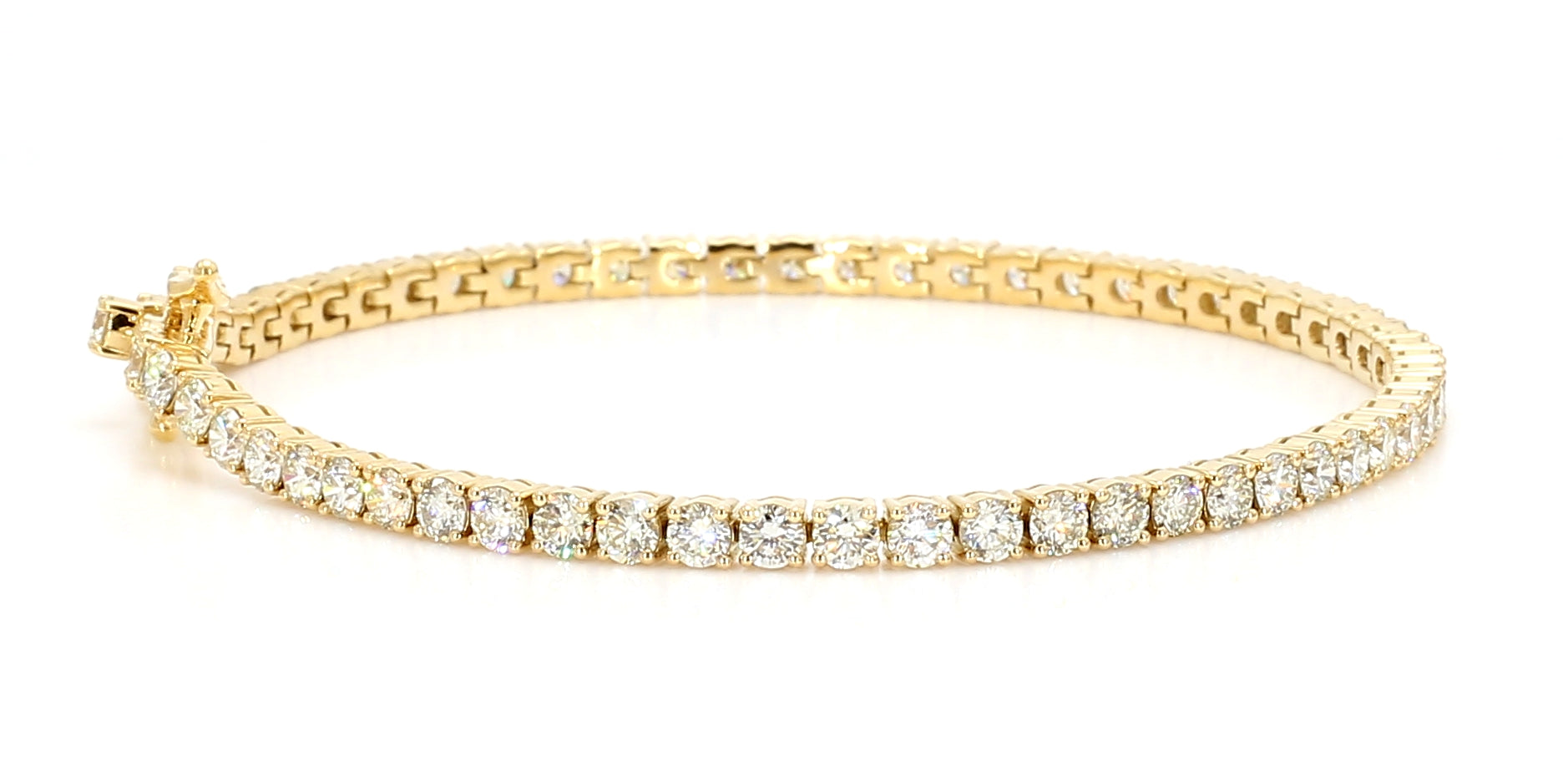 Natural White Round Diamond Bracelet