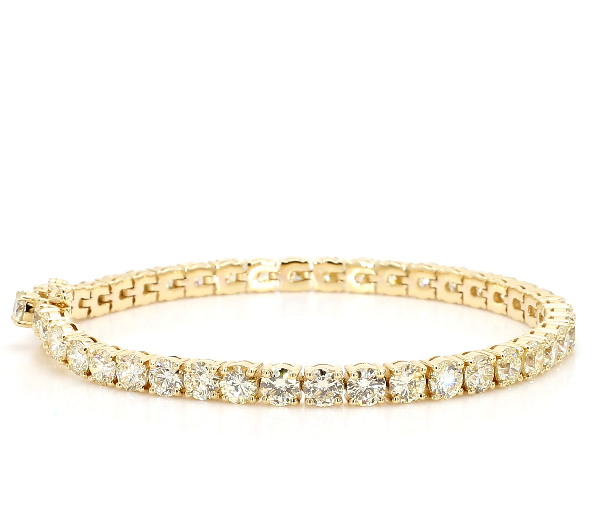 Natural White Round Diamond Bracelet