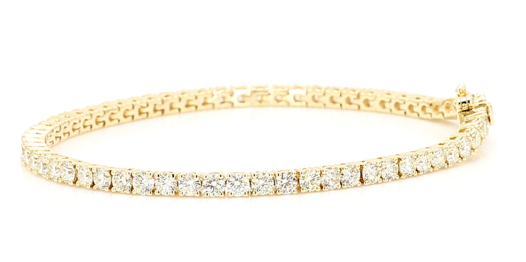Natural White Round Diamond Bracelet