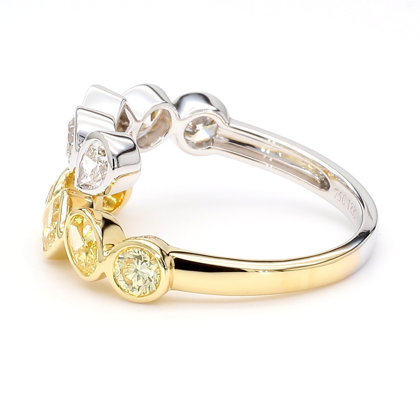 Natural Yellow Round Diamond Ring