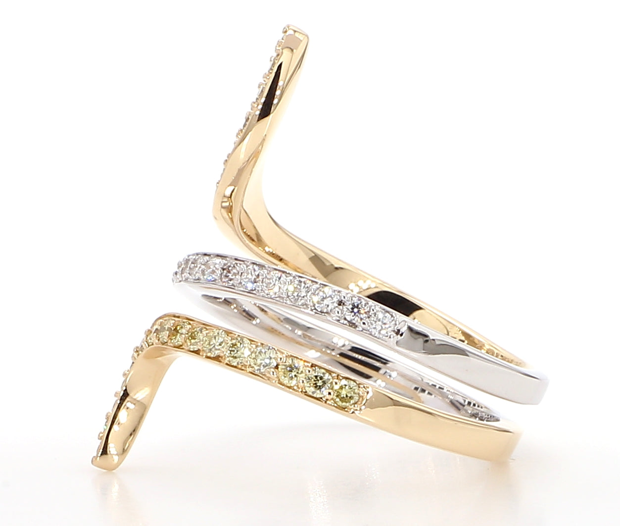 Natural Yellow Round Diamond Ring