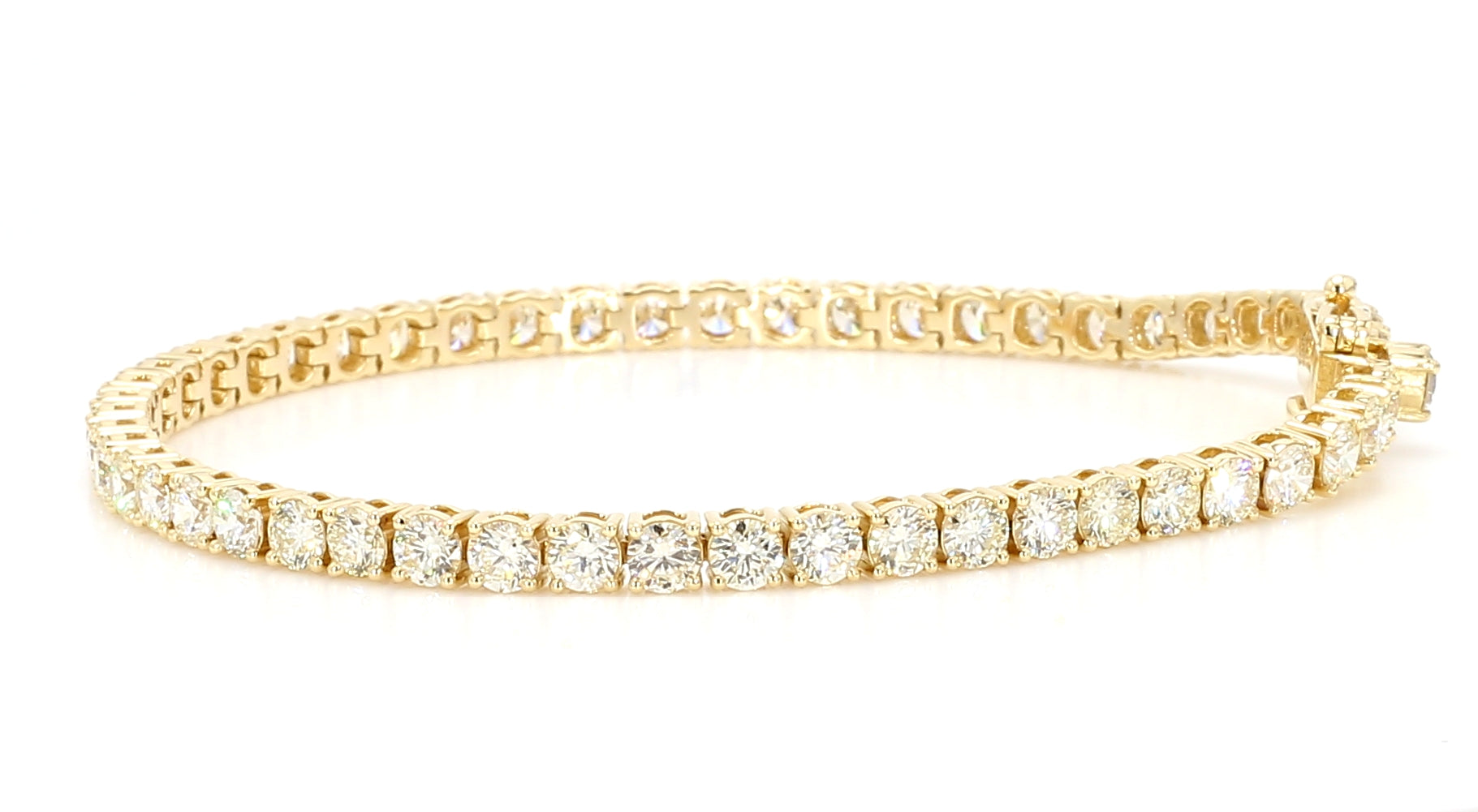 Natural White Round Diamond Bracelet