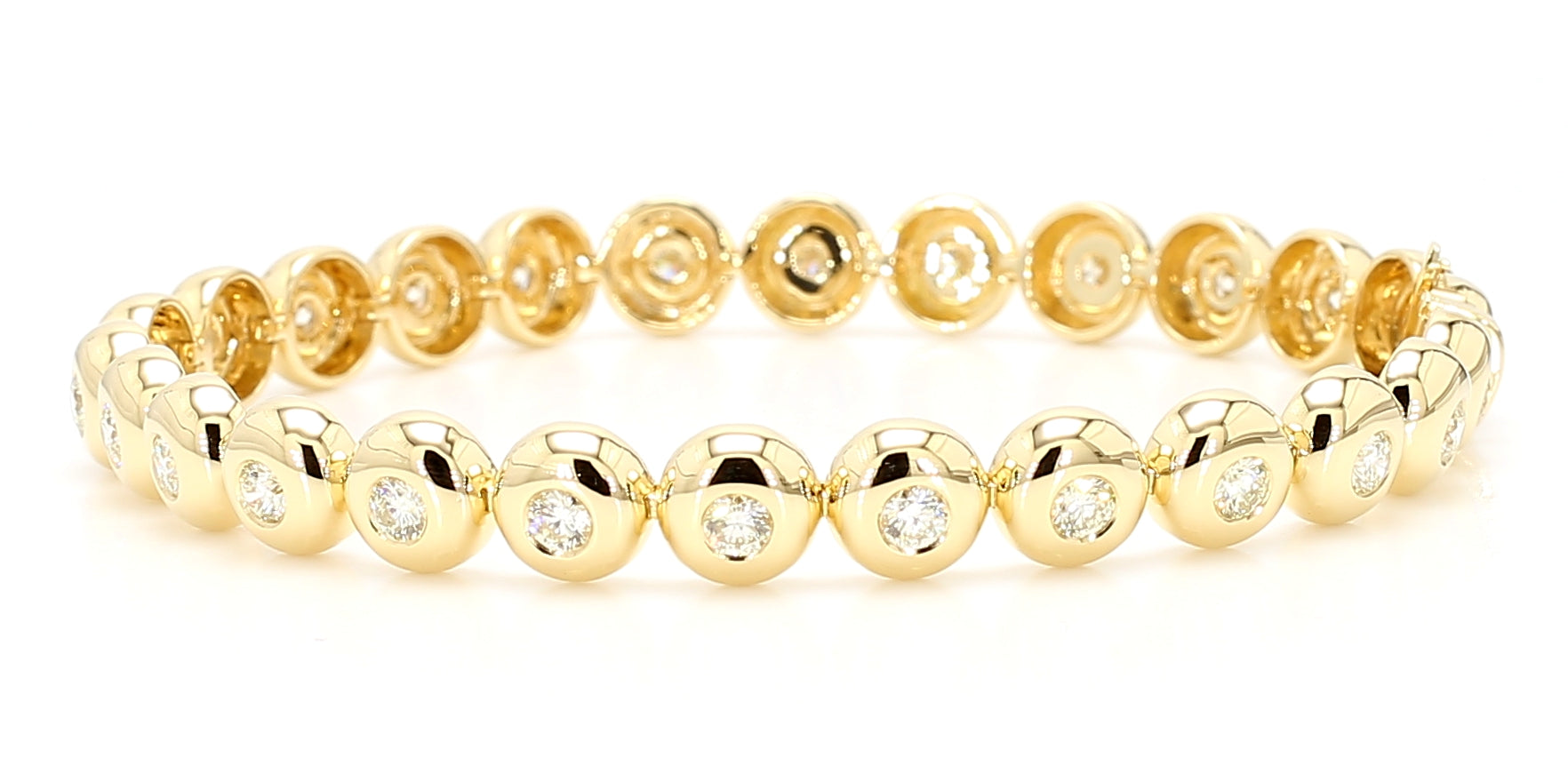 Natural White Round Diamond Bracelet