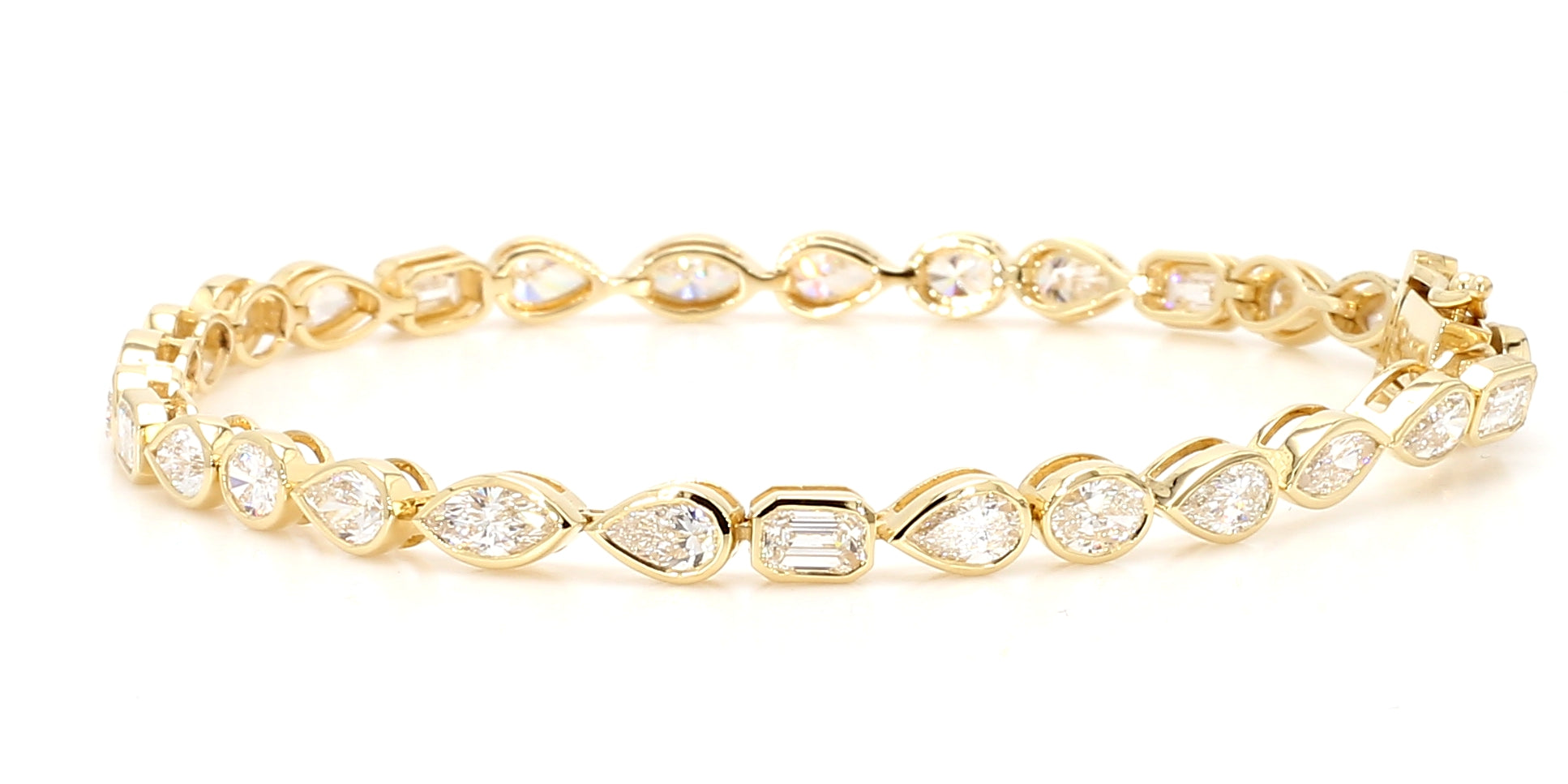 Natural White Emerald Diamond Bracelet