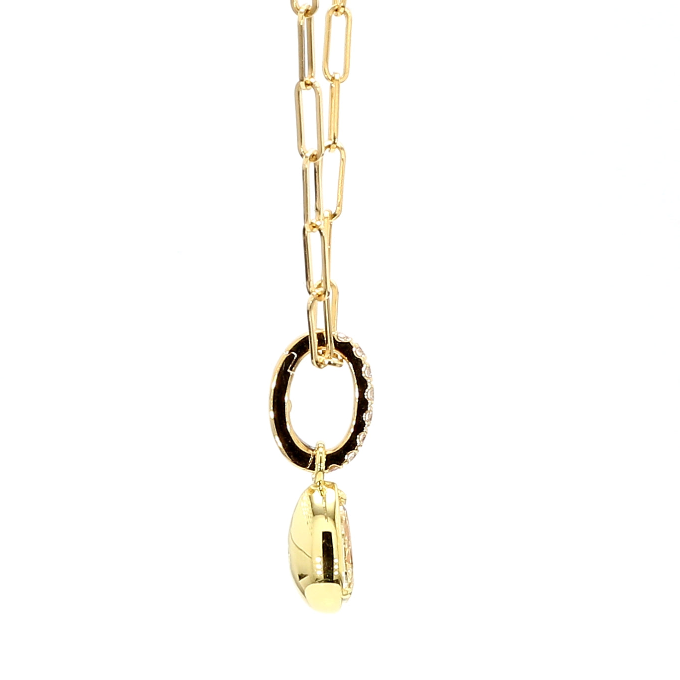 Natural Yellow Pear Diamond Pendant Gia Certified