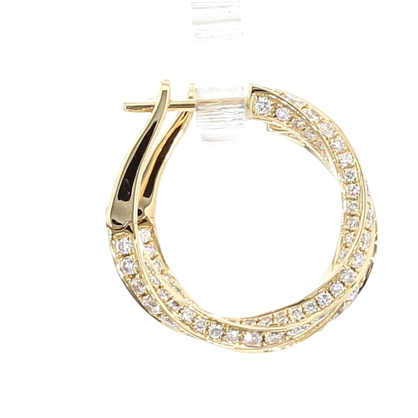 Natural White Round Diamond EARRING