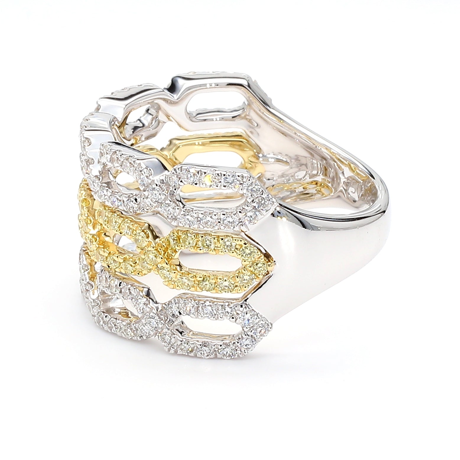 Natural Yellow Round Diamond Ring