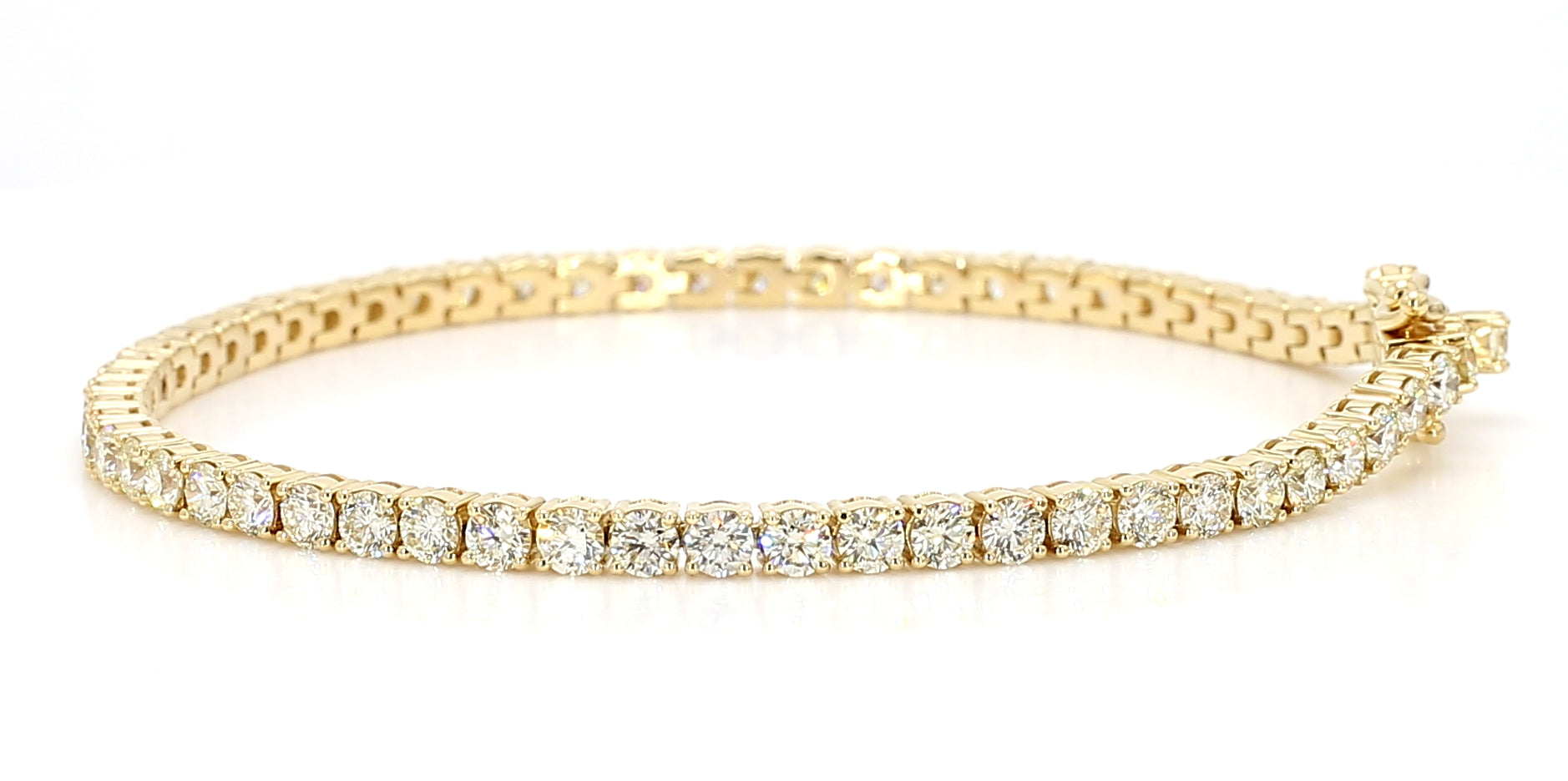 Natural White Round Diamond Bracelet