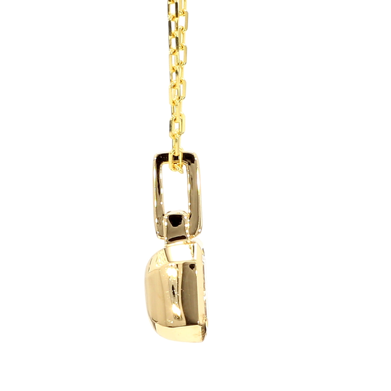 Natural Yellow Radiant Diamond Pendant Gia Certified