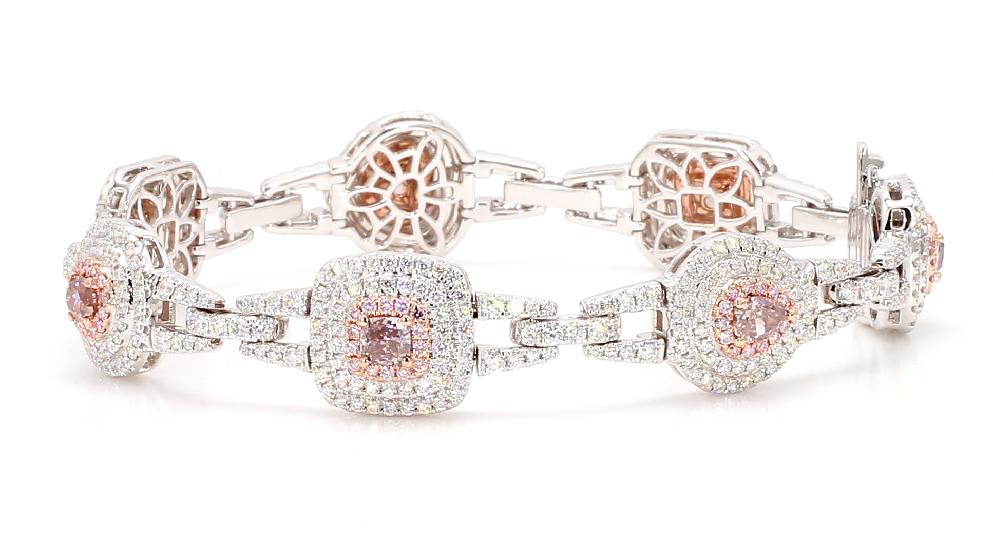 Natural Pink Diamond Bracelet Gia Certified
