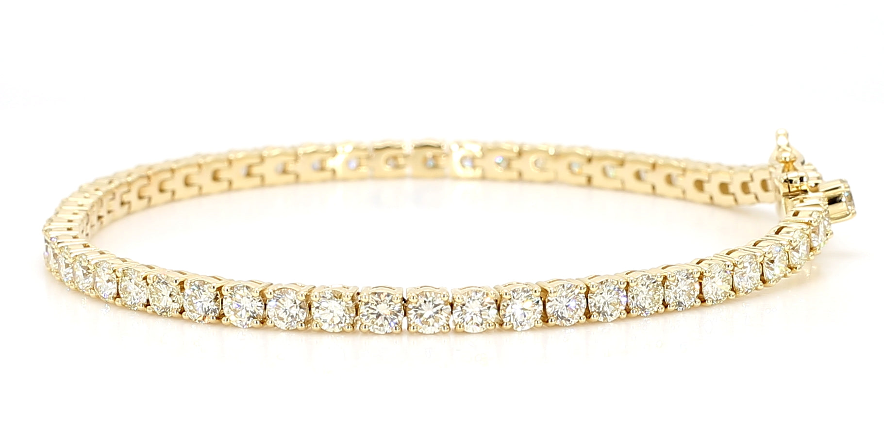 Natural White Round Diamond Bracelet