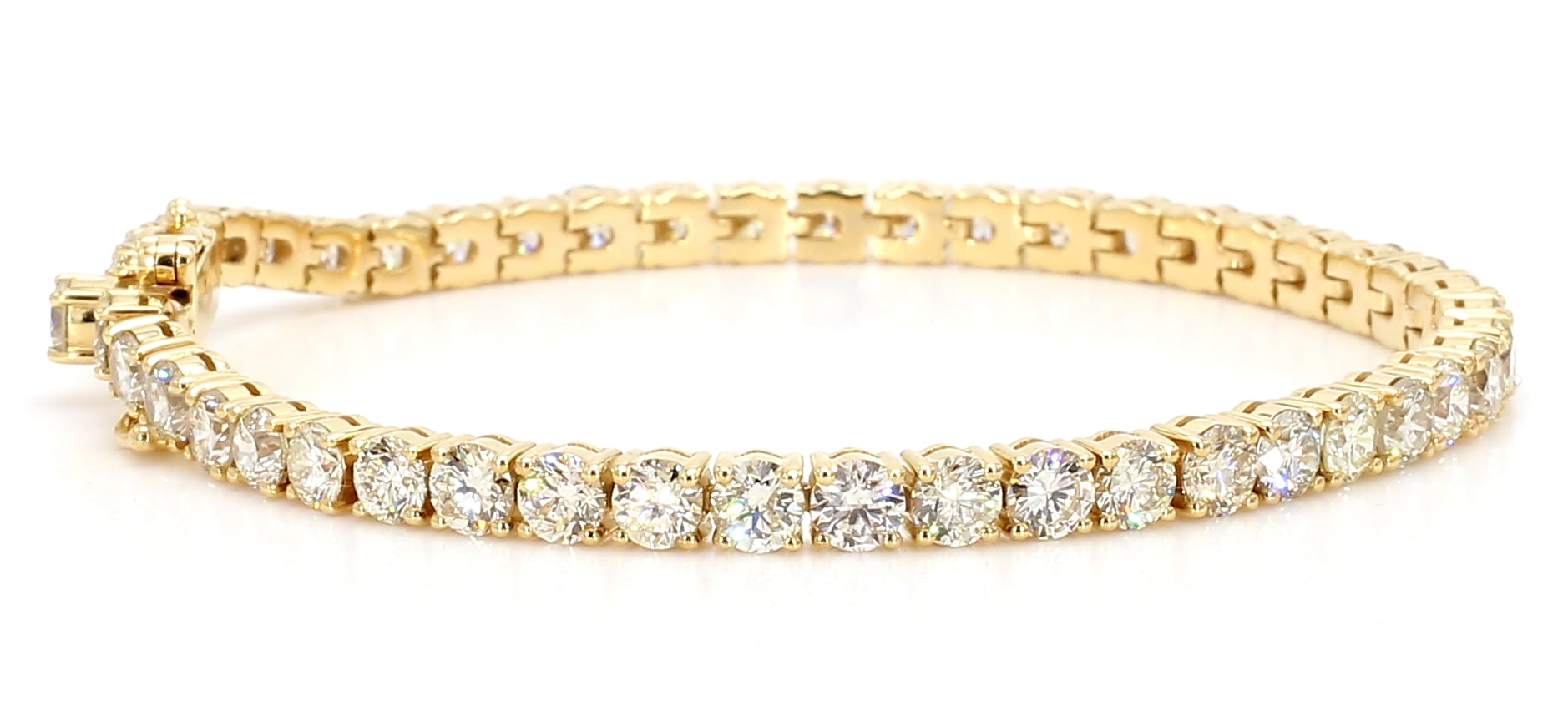 Natural White Round Diamond Bracelet