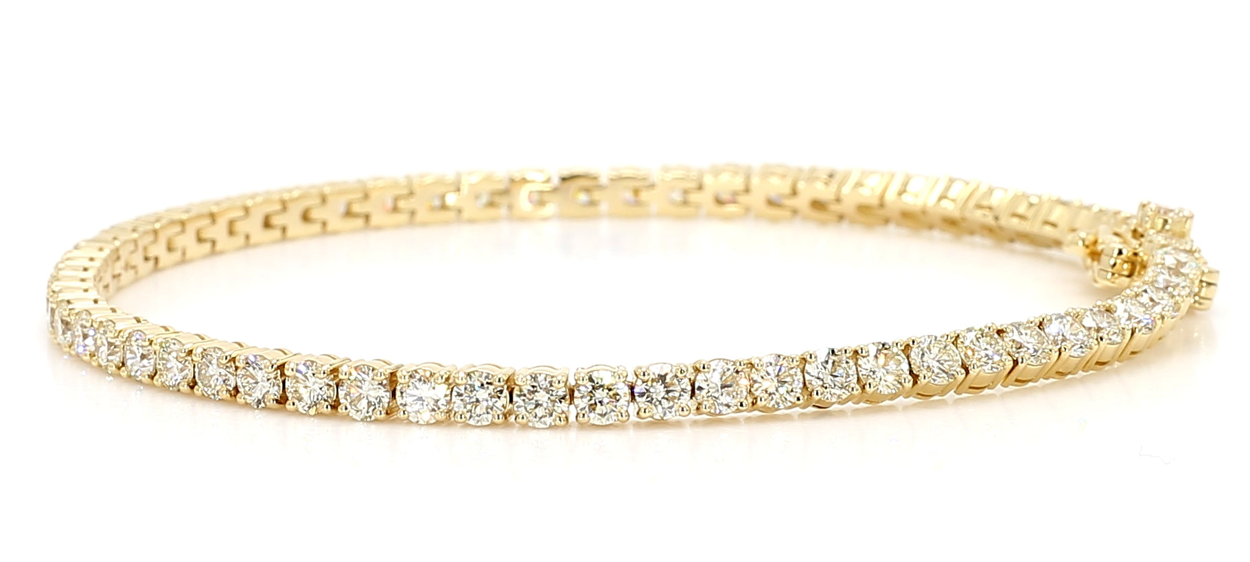 Natural White Round Diamond Bracelet