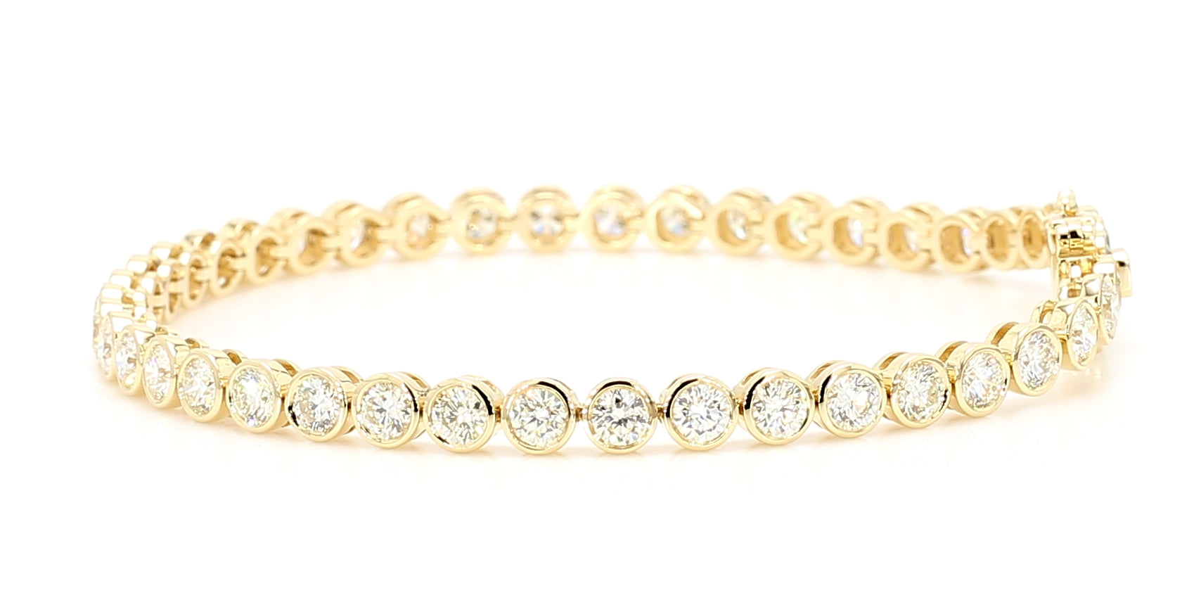 Natural White Round Diamond Bracelet
