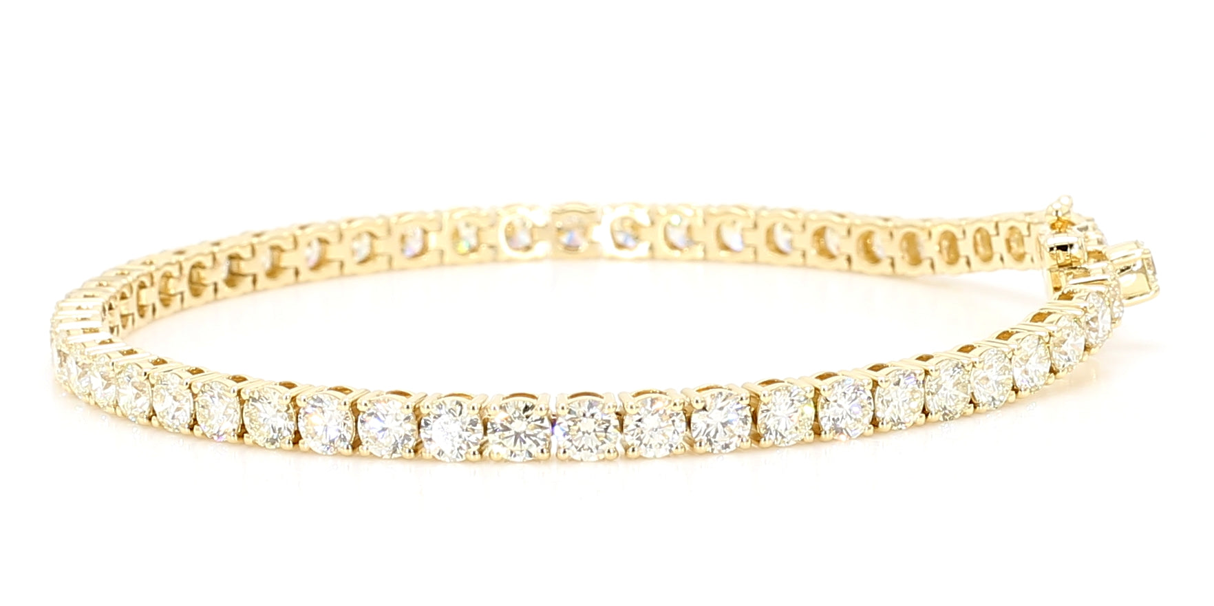 Natural White Round Diamond Bracelet