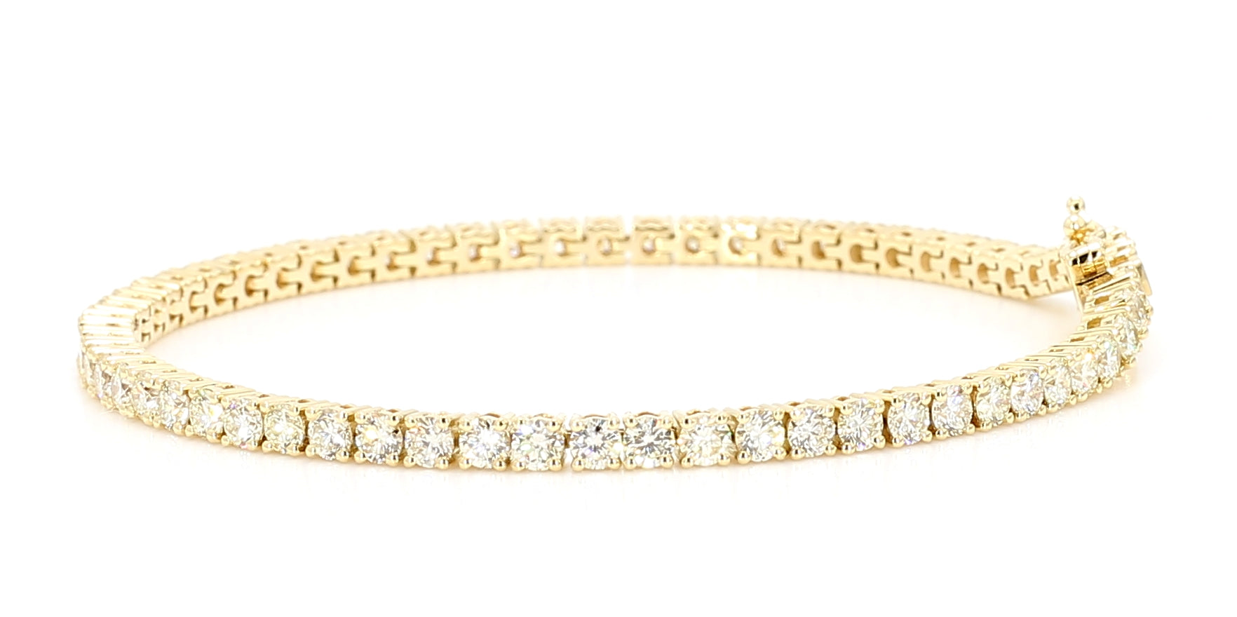 Natural White Round Diamond Bracelet