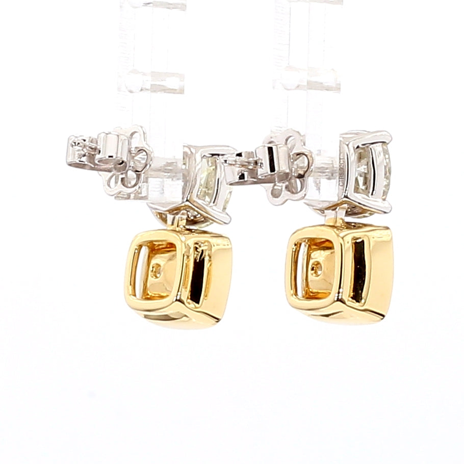 Natural White Diamond Earring Gia Certified