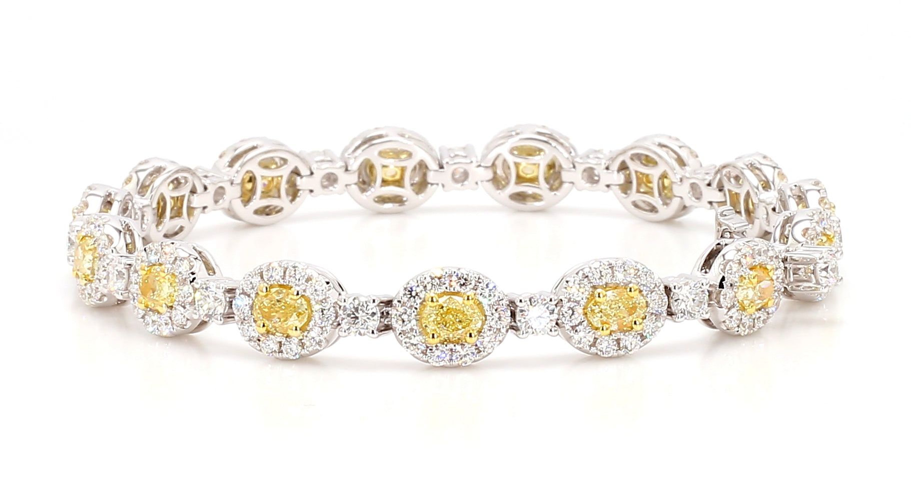 Natural Yellow Oval Diamond BRACELET