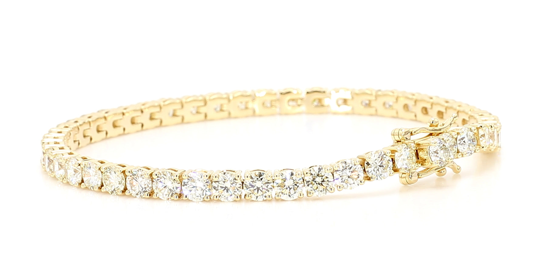 Natural White Round Diamond Bracelet