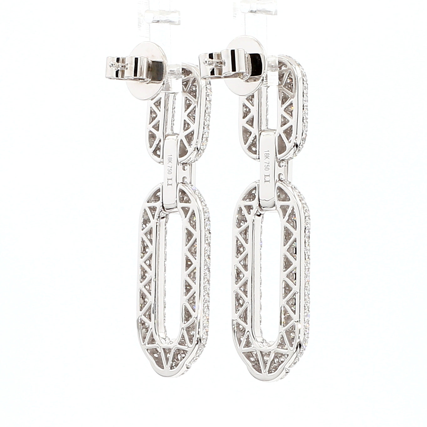 Natural White Round Diamond Earring