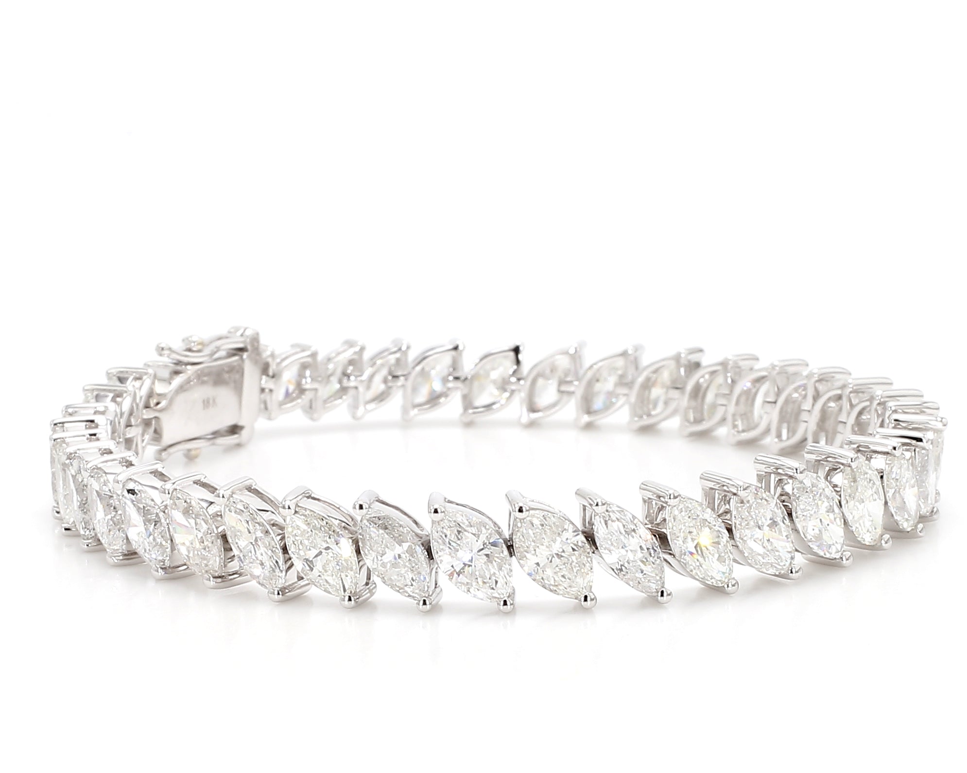 Natural White Marquise Diamond Bracelet product image 4
