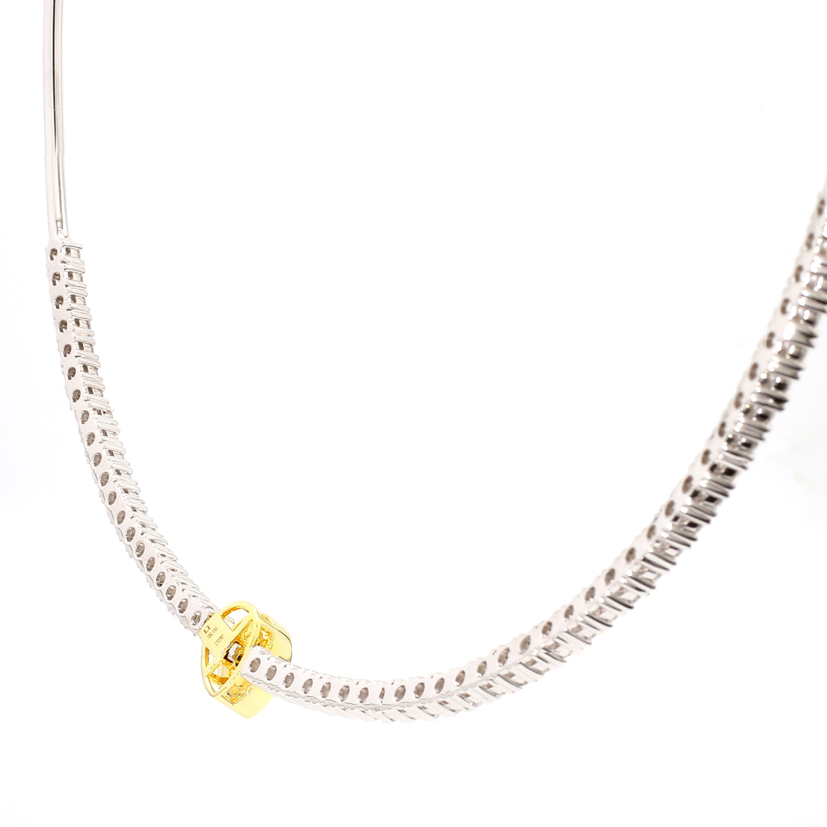 Natural Yellow Pear Diamond Necklace | GIA Certified