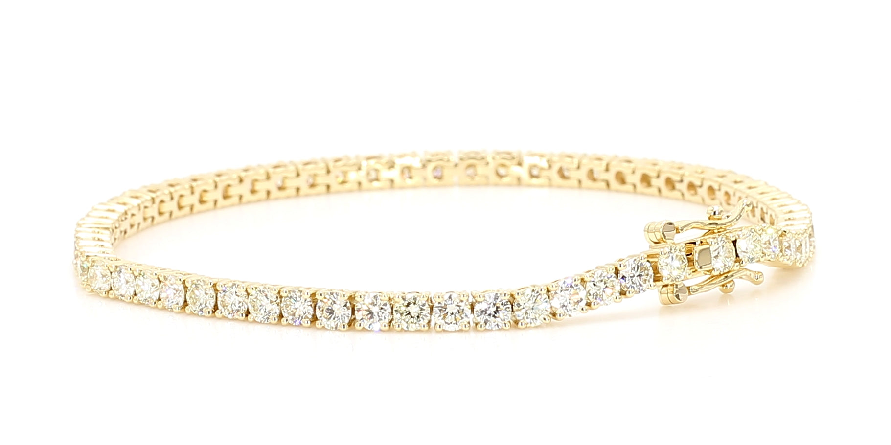 Natural White Round Diamond Bracelet