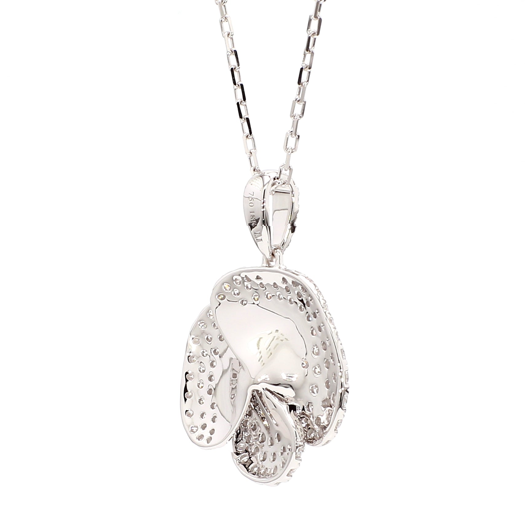 Natural White Round Diamond Pendant