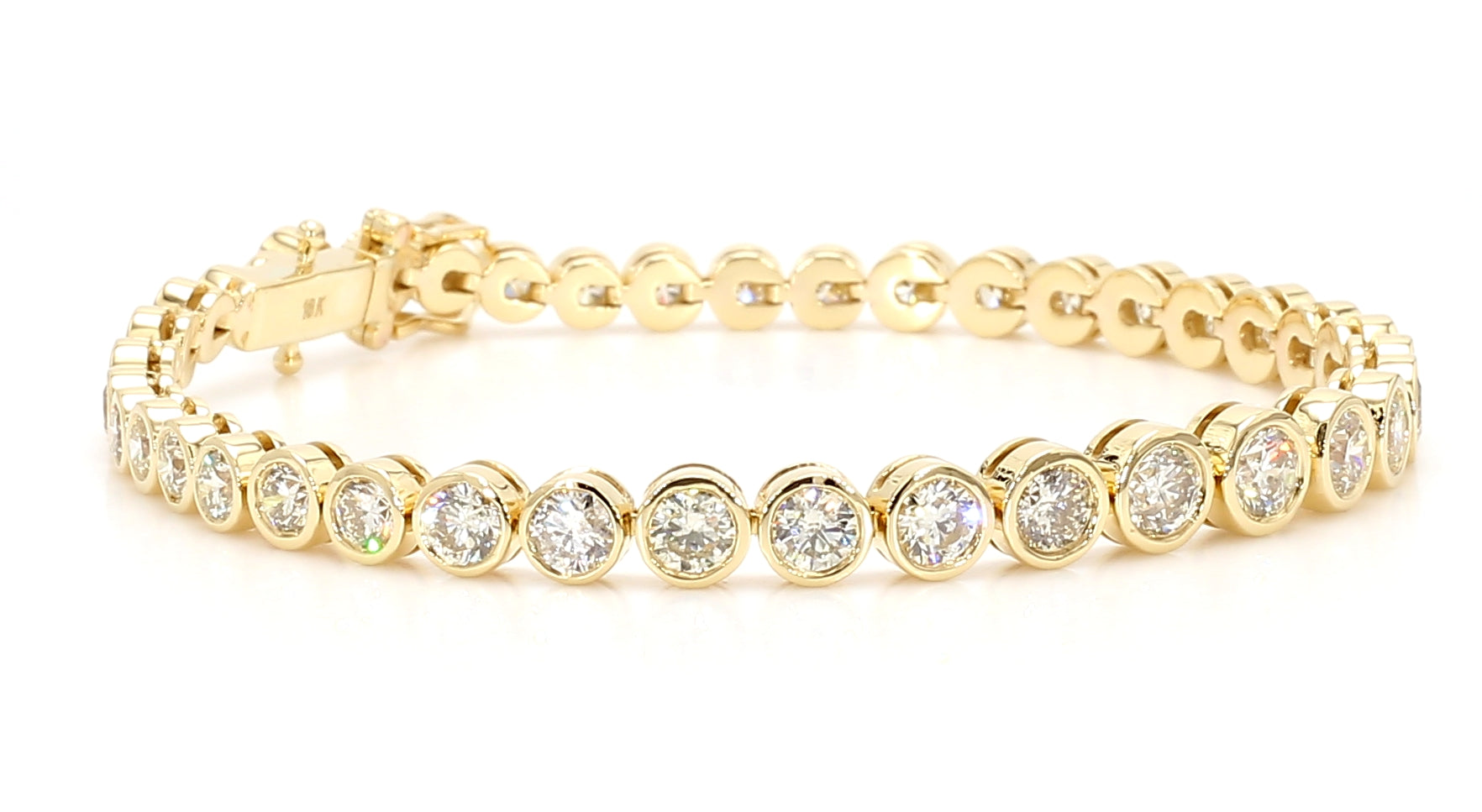 Natural White Round Diamond Bracelet