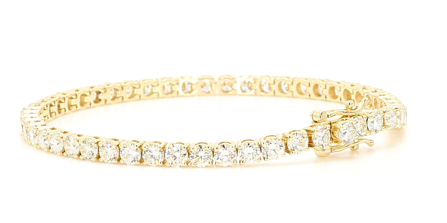 Natural White Round Diamond Bracelet