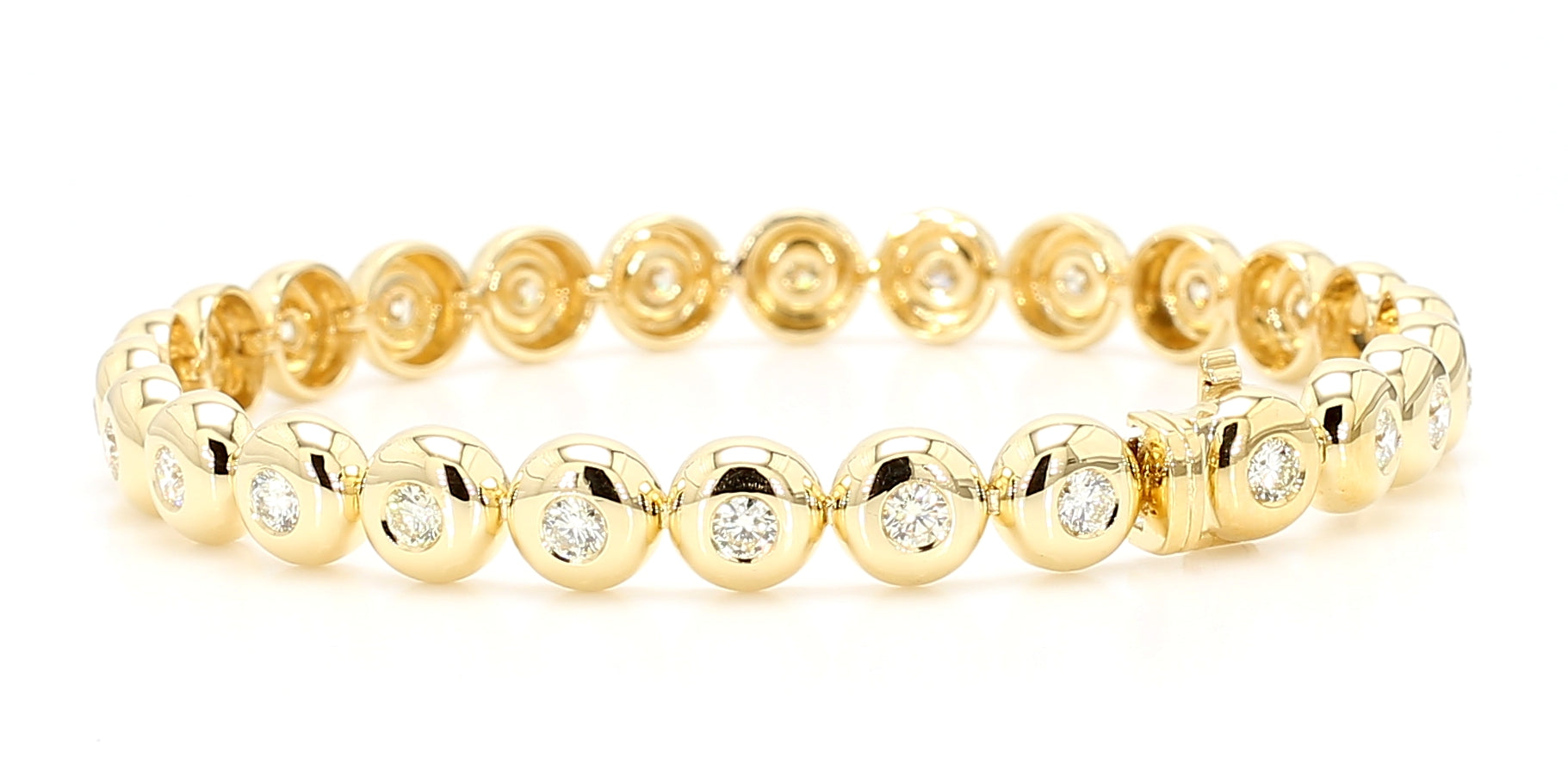 Natural White Round Diamond Bracelet