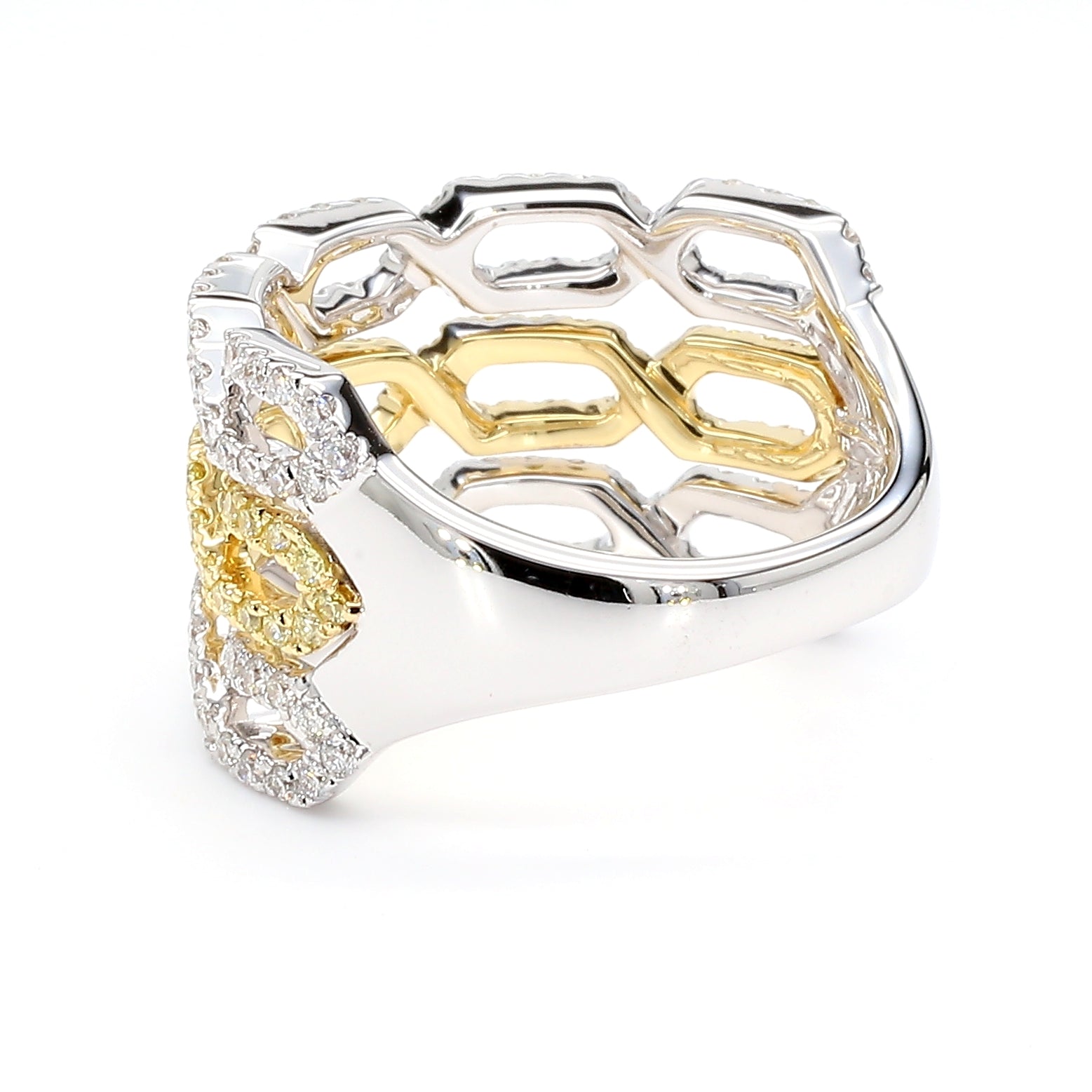 Natural Yellow Round Diamond Ring
