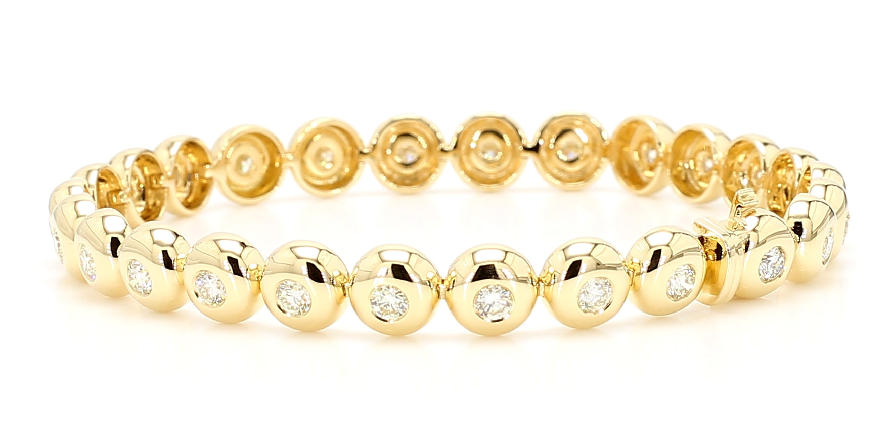 Natural White Round Diamond Bracelet