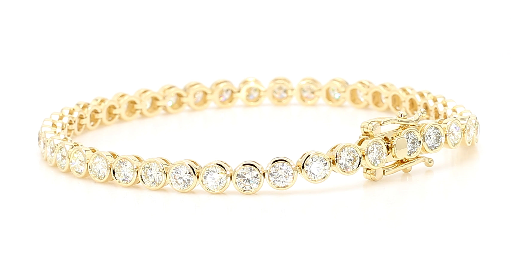 Natural White Round Diamond Bracelet