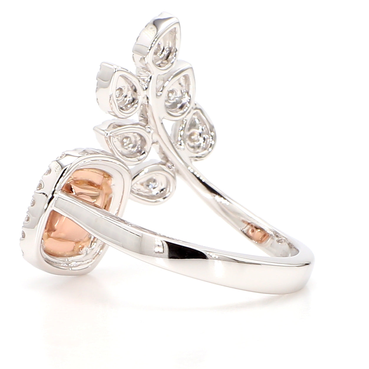 Natural Purple Cushion Diamond Ring | GIA Certified