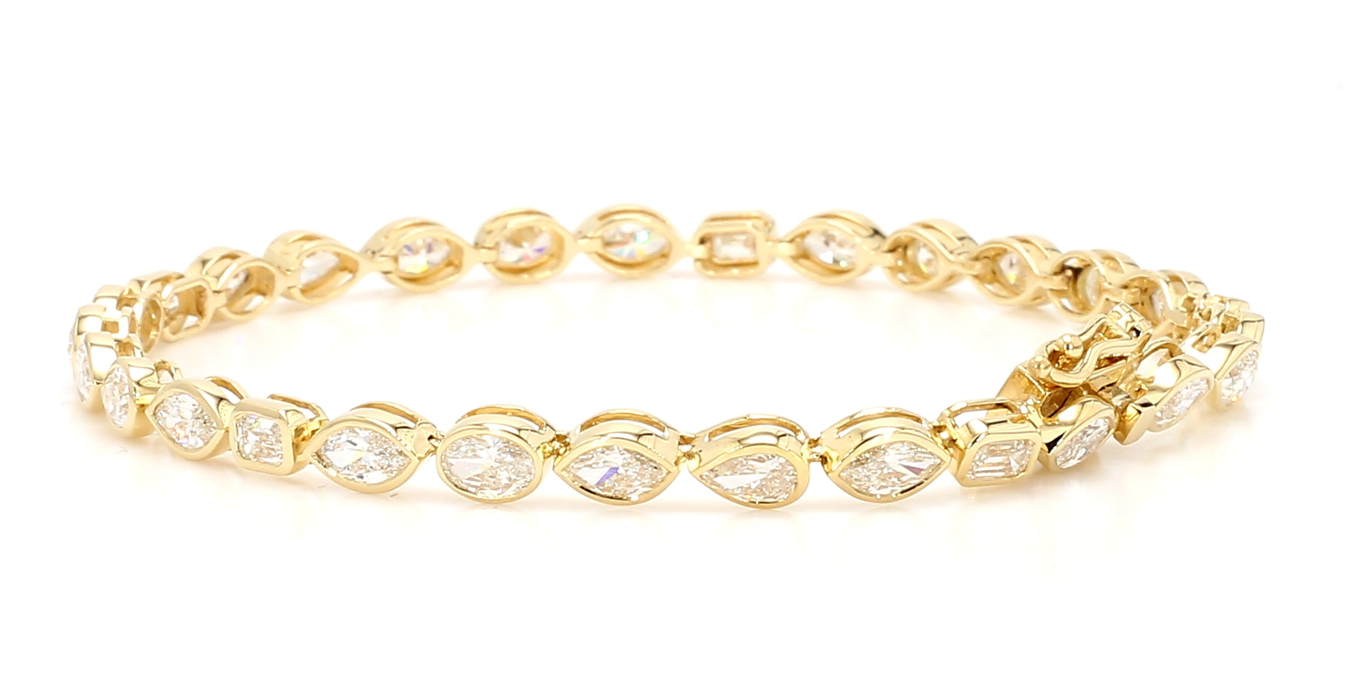 Natural White Marquise Diamond Bracelet